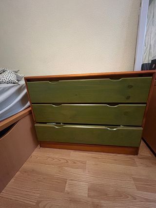 Mueble cajonera madera 3 cajones