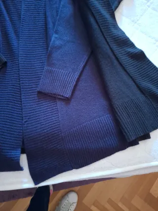 Chaquetas amplias negra y azul talla única