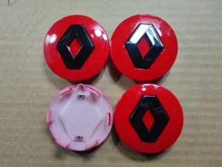 Tapabujes Renault Rojo 57mm centro rueda llanta