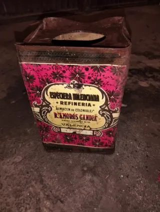 Lata antigua Especiaria Valenciana