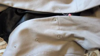 Cappotto beige con cintura