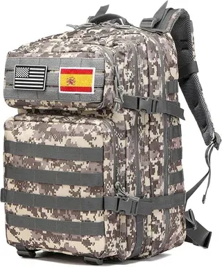 Mochila Táctica Negra Nailon 900D