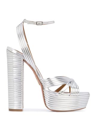 Sandalias Aquazzura Sundance Plata Talla 38