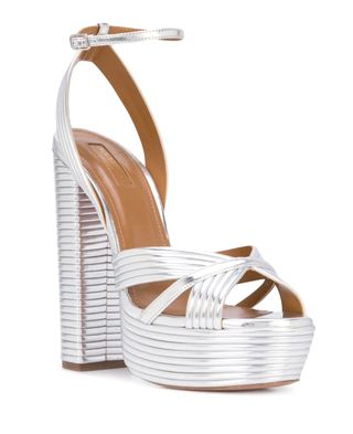 Sandalias Aquazzura Sundance Plata Talla 38