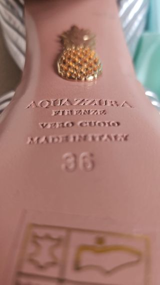 Sandalias Aquazzura Sundance Plata Talla 36