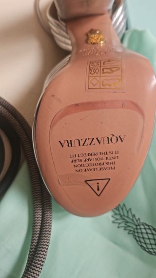 Sandalias Aquazzura Sundance Plata Talla 36