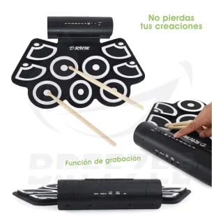 Batería Electrónica Enrollable USB