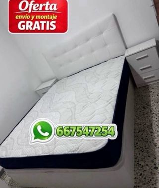 Canapé con colchón 135x190 150x190 160x200