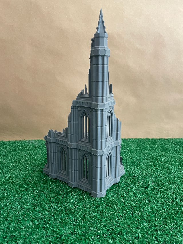 2 Ruinas Góticas Imperiales Escenografía 28mm 40k