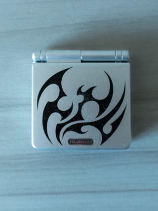 Game Boy Advance SP Tribal Plata