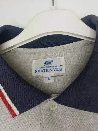Polo North Sails Uomo L Grigio Cotone