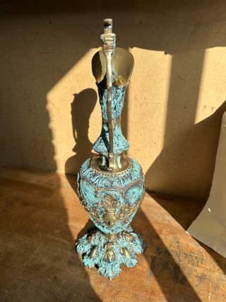 Jarrón Bronce Estilo Antiguo Decorativo