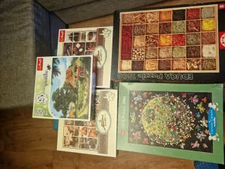 Lote de 5 Puzzles