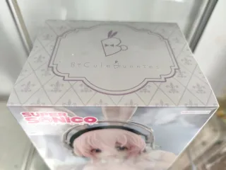 Super Sonico BiCute Bunny Figure Pearl White