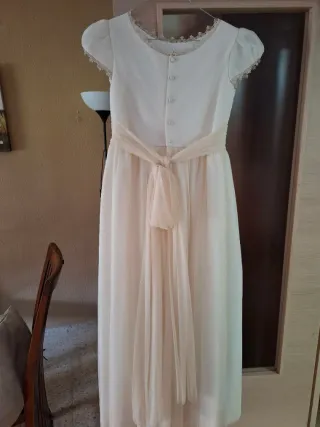 Traje de Comunión Blanco con Flores