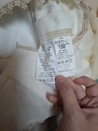 Traje de Comunión Blanco con Flores