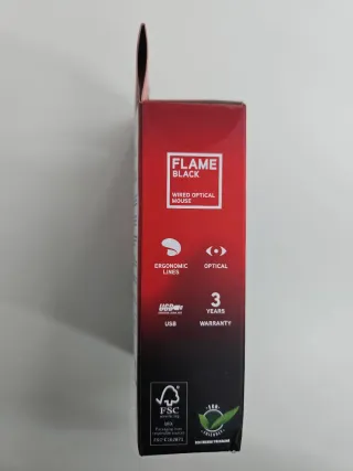 Ratón Óptico NGS Flame Black