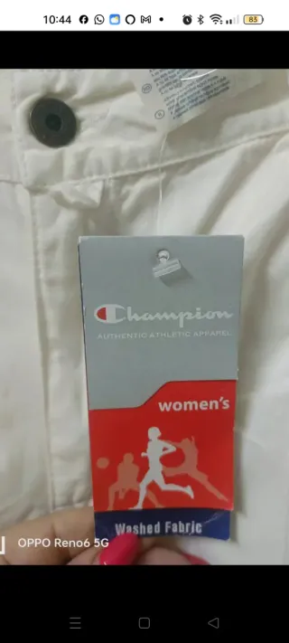 Pantaloni cargo bianchi donna