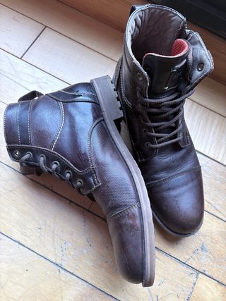 Botas de piel marrón poco uso