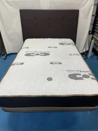 Base tapizada + Colchón 120x190