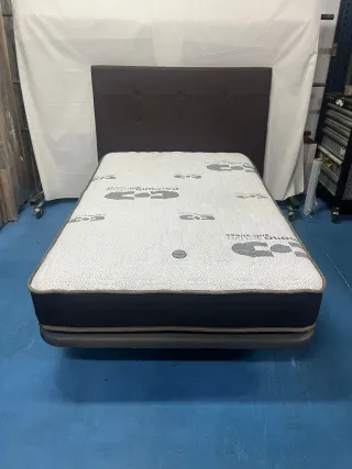 Base tapizada + Colchón 120x190