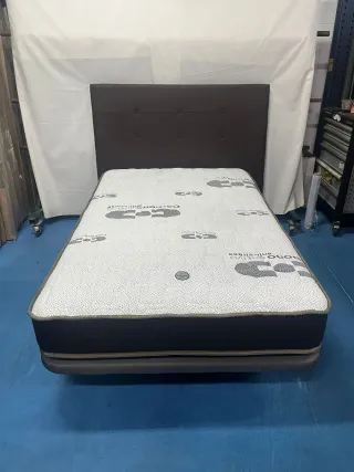 Base tapizada + Colchón 120x190