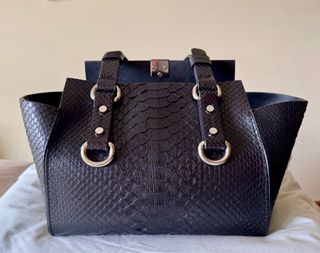 Bolso Dsquared2 Negro piel efecto serpiente