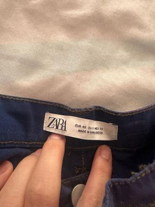 Pantalones cargo Zara azules