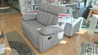 SOFÁ 2 PLAZAS RECLINABLE MANUAL NUEVO