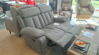 SOFÁ 2 PLAZAS RECLINABLE MANUAL NUEVO