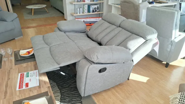 SOFÁ 2 PLAZAS RECLINABLE MANUAL  NUEVO