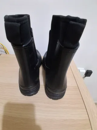 Stivali pioggia neri con elastico laterale uomo 40