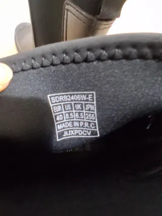 Stivali pioggia neri con elastico laterale uomo 40