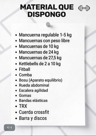 Entrenador personal con titulación y experiencia.