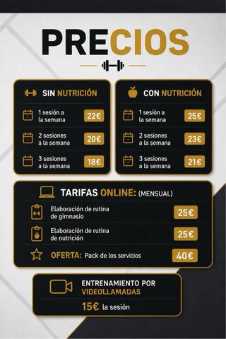 Entrenador personal y nutricionista