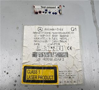 RADIO / CD Mercedes-Benz Clase C (BM 204) Berlina (01.2007->) 2.2 C 220 CDI (204.008) [2,2 Ltr. - 125 kW CDI CAT]