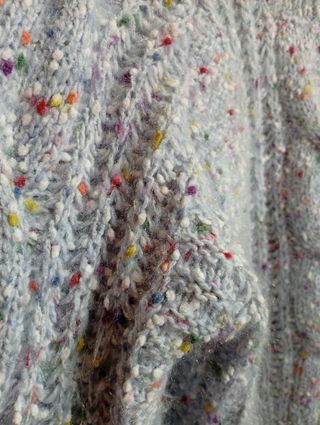 Jersey crop top azul celeste M