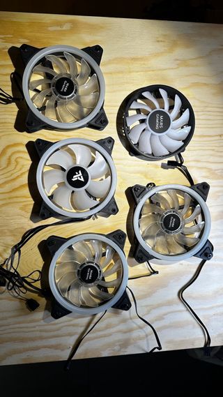 Set 5 Ventiladores RGB PC