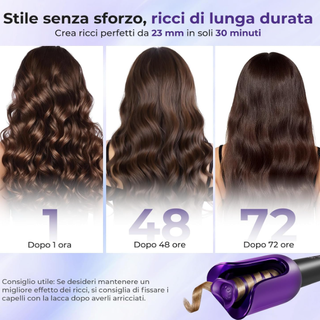 Arricciacapelli Automatico Moerae Viola/Nero