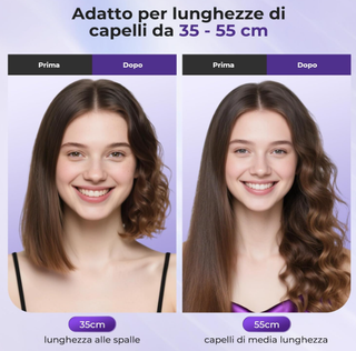 Arricciacapelli Automatico Moerae Viola/Nero