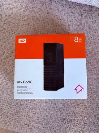 Disco Duro Externo 8TB WD My Book