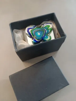 Portatovagliolo Murano Farfalla Vetro e Metallo