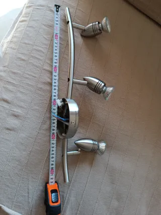 Aplique de techo con 3 focos