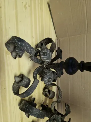 Pareja Lámparas Forja Vintage