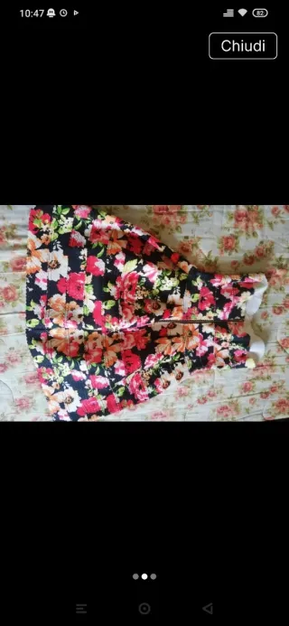 Vestito bandage floreale elasticizzato