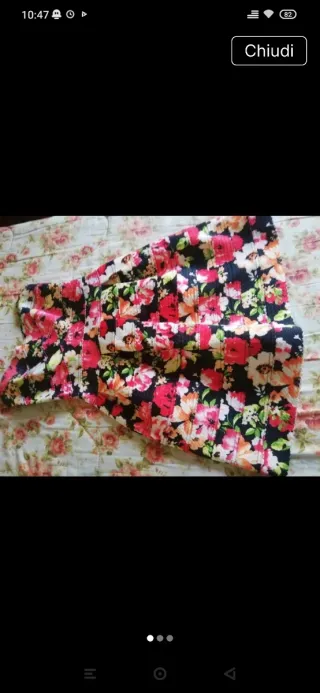 Vestito bandage floreale elasticizzato