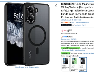 Funda Poco X7 Pro para soporte magnético