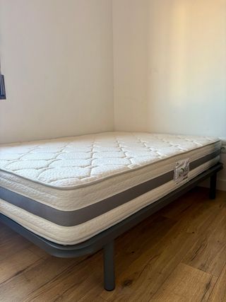 Colchón y base cama 135x190