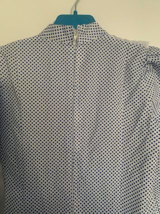 Traje Chulapa Niña Azul y Blanco Talla 8 años