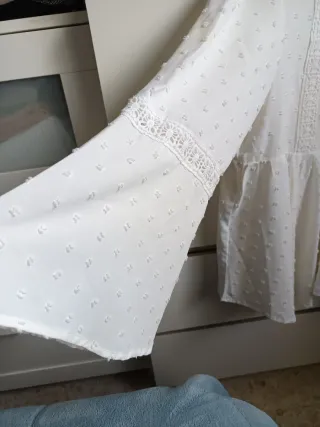 Elegante blusa bordada T XL